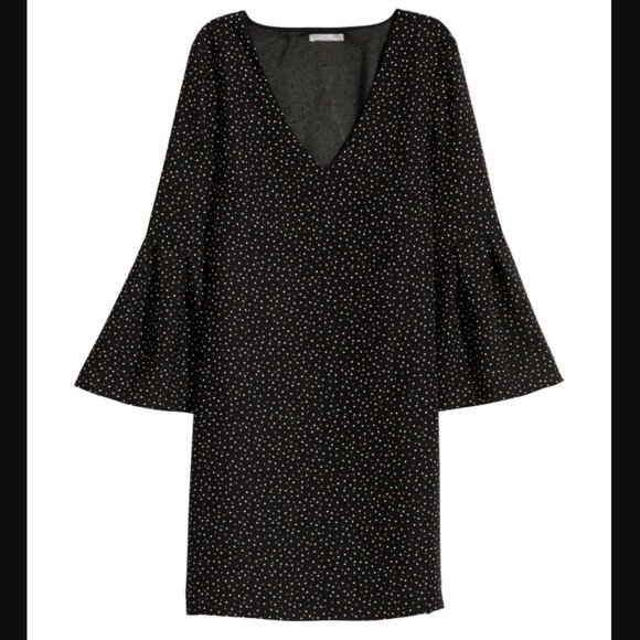 H&M Short Dress, Dotted, Sz 8, NWT! - Picture 1 of 10